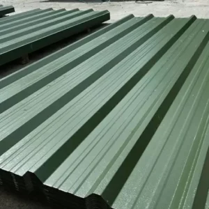 Green blue corrugated Sheet